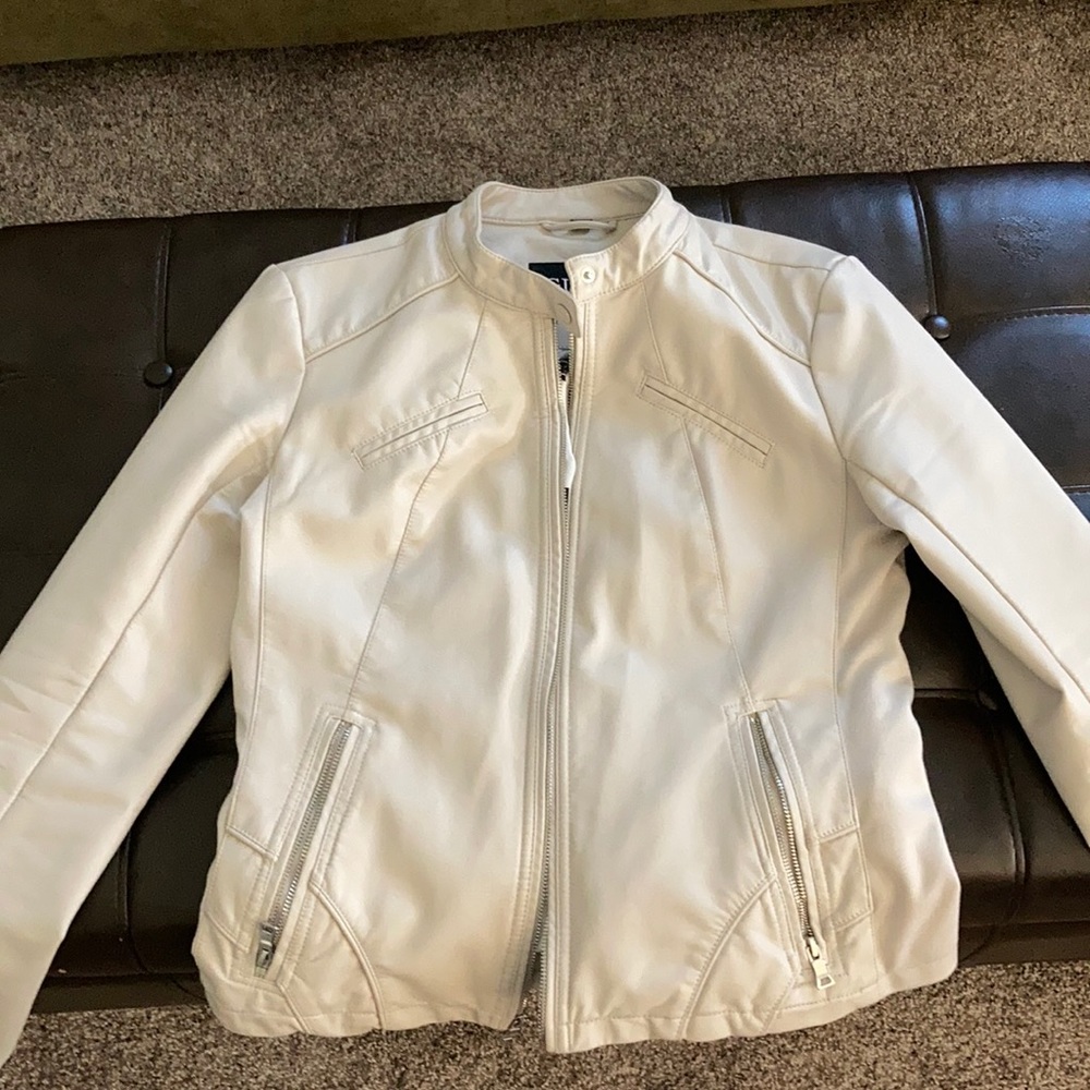 Guess Faux Leather Moto Jacket
